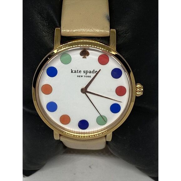 Kate Spade Metro Vachetta 0735 Women's Beige Leather Analog Quartz Watch WO445 - Picture 2 of 12